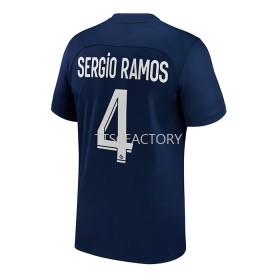 Koszulka Paris Saint-Germain Sergio Ramos 4 Domowe Koszulki Piłkarskie 2022-2023 Krótki Rękaw